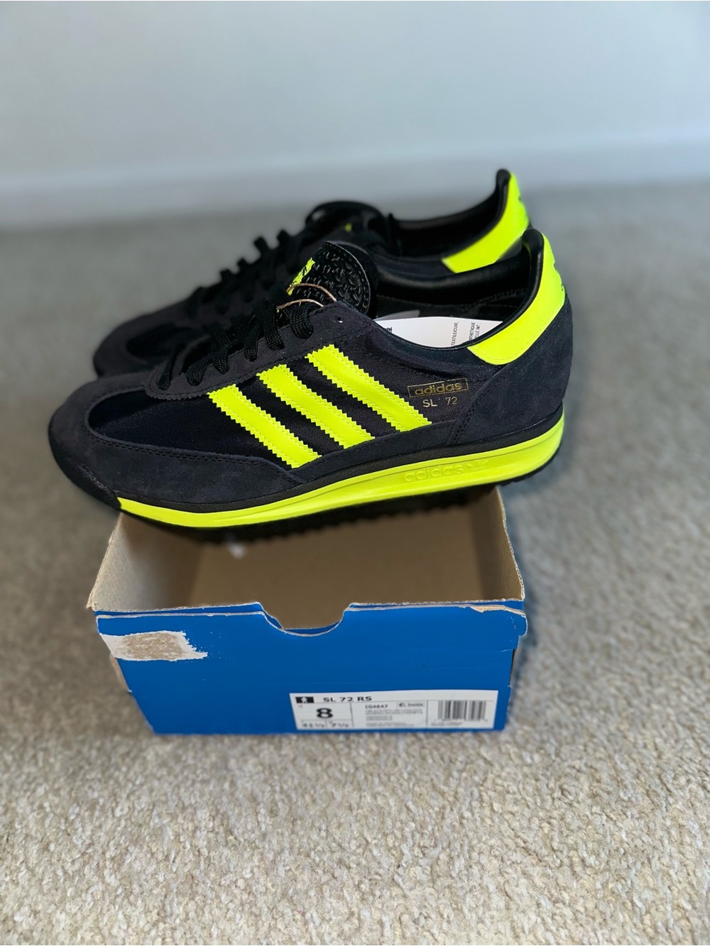 2025 Adidas SL72 RS 'Black Solar Yellow’ - Picture 5 of 5